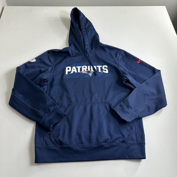 Nike New England Patriots On Field Dri Fit Hoodie Sweatshirt Men's Size Small - Picture 1 of 9